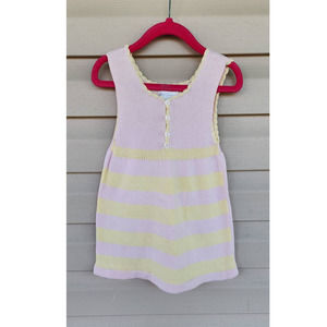 Baby Trousseau Knitted Pink & Yellow‎ Dress